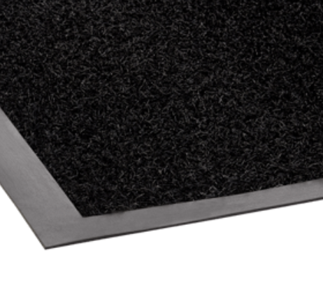 Jasper Scraper 4' x 6' Floor Mat, Black